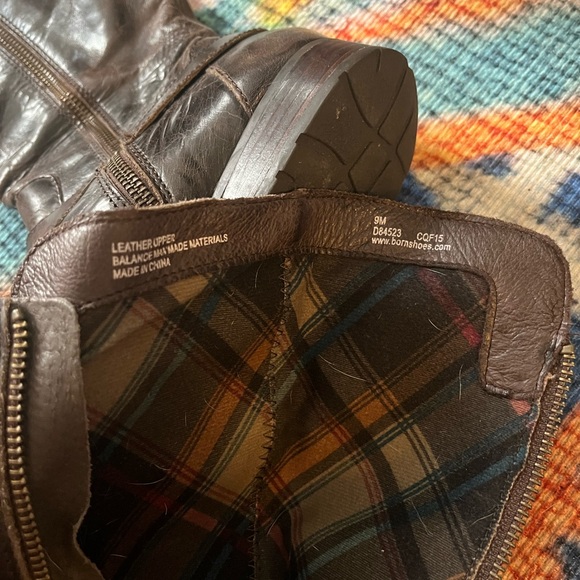 Born Shoes dark brown leather riding boots size 9 - Picture 6 of 7